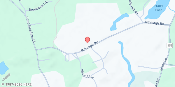 Map showing The Shoreline Westbrook Pantry - Food Distribution Center at 222 McVeagh Rd, Westbrook, CT