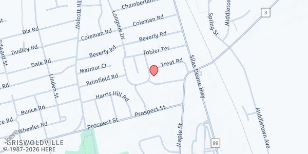 Map showing Wethersfield - Lancaster Road at 55 Lancaster Rd, Wethersfield, CT