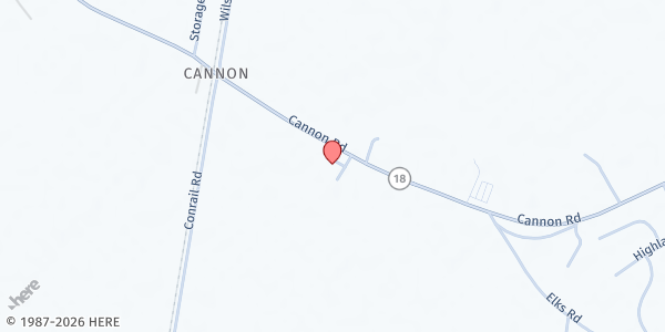 Map showing Gateway Fellowship at 8110 Cannon Rd, Bridgeville, DE