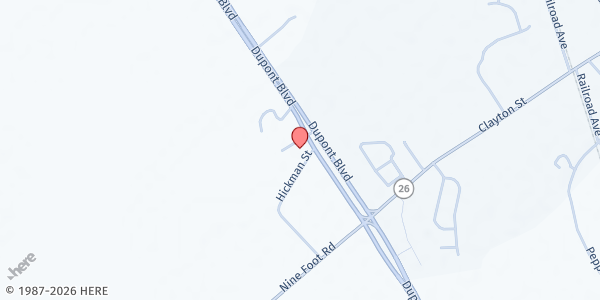 Map showing Dagsboro Church of God at 32224 Dupont Blvd, Dagsboro, DE