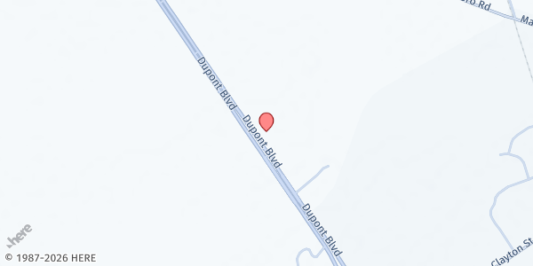 Map showing Spirit of Excellence Ministry of Deliverance at 31195 Dupont Blvd., Dagsboro, DE