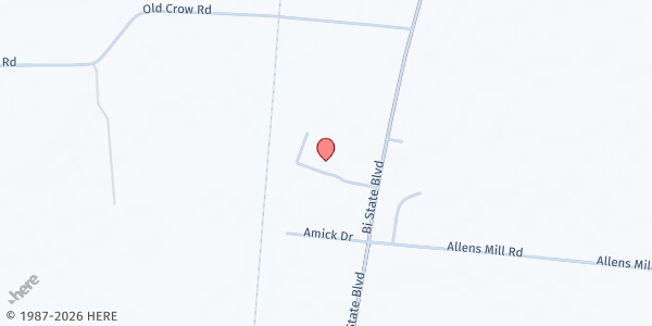 Map showing Delmar Church of the Nazarene at 36926 Hideaway Ln., Delmar, DE