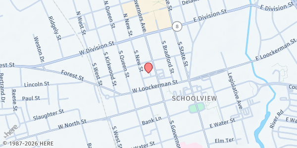 Map showing Kent County Community Action Partnership at 120 S Governors Ave A, Dover, DE