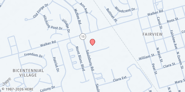 Map showing Whatcoat UMC at 341 Saulsbury Rd., Dover, DE