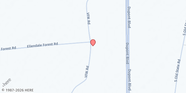 Map showing Abundant Life Ministries at 14411 Vfw Rd, Ellendale, DE