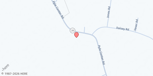 Map showing Edward W. Pyle State Service Center at 34314 Pyle Center Rd., Frankford, DE