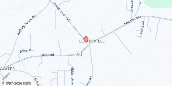 Map showing Saint Georges United Methodist Church at 34337 Omar Rd, Frankford, DE