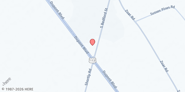 Map showing CHEER Activity Center - Georgetown at 546 S Bedford St, Georgetown, DE