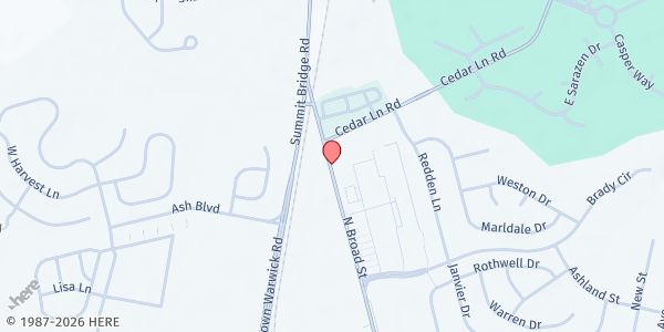 Map showing Neighborhood House - Middletown Office at 811 N. Broad St., Middletown, DE