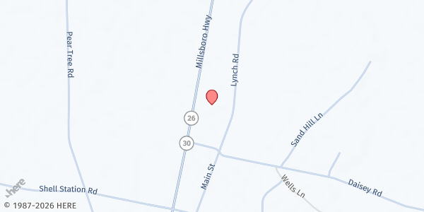 Map showing Bay Shore Community Church Food Pantry at 36759 Millsboro Hwy., Millsboro, DE