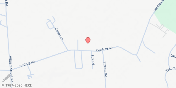 Map showing Millsboro Seventh-Day Adventist Church at 30007 Cordrey Rd, Millsboro, DE