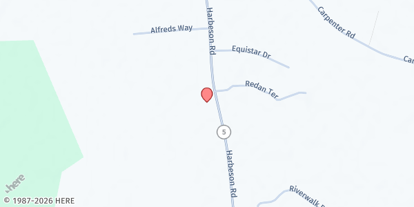 Map showing Fellowship Health Resources at 18090 Harbeson Rd, Milton, DE