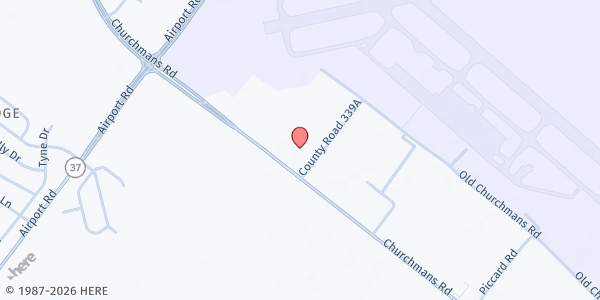 Map showing New Covenant Christian Fellowship - Project 5000 at 294 Churchmans Rd., New Castle, DE