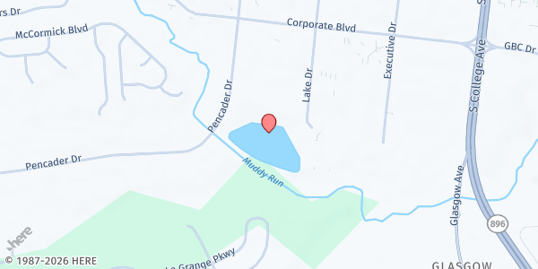 Map showing Newark Healthy Pantry Center at 222 Lake Dr., Newark, DE