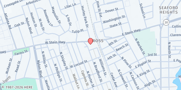 Map showing Redemption City at 549 N Bradford St, Seaford, DE