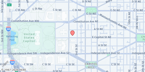 Map showing Lutheran Church of the Reformation - Food Pantry at 212 East Capitol Street Northeast, Capitol Hill, DC