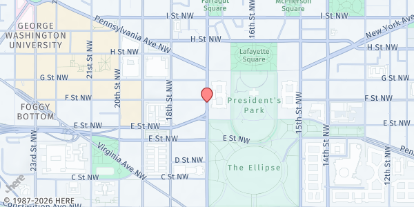 Map showing McKenna's Wagon: 19th St at 17th Street Northwest, Northwest Washington, DC