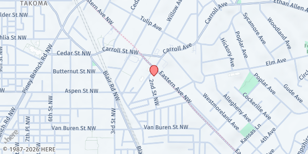 Map showing Small Things Matter, Inc - 6810 Eastern Avenue Northwest at 6810 Eastern Avenue Northwest, Northwest Washington, DC