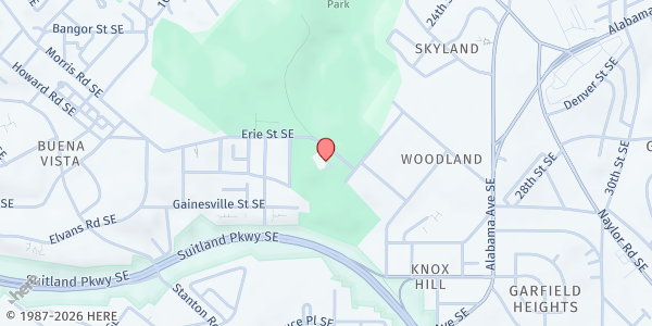 Map showing Feed the Fridge: Fort Place at 1901 Fort Place Southeast, Southeast Washington, DC