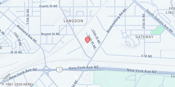 Map showing CAC Wosem- 24th Place at 2130 24th Place NE, Washington, DC