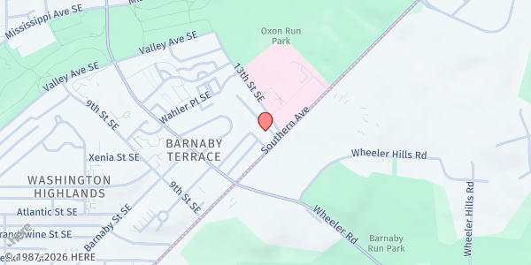 Map showing ECD - Arbor View at 1212 Southern Ave SE, Washington, DC