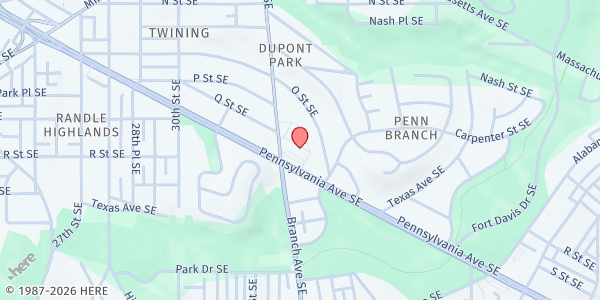 Map showing North Capitol Collaborative Food Pantry at 3230 Pennsylvania Ave SE, Washington, DC