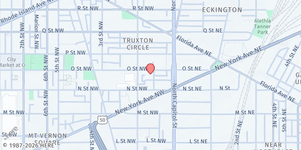 Map showing So Others Might Eat (SOME) - Main Location at 60 O Street Northwest, Washington, DC