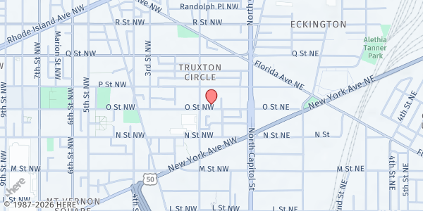 Map showing SOME (So Others Might Eat) - Washington, DC at 71 O ST NW, Washington, DC