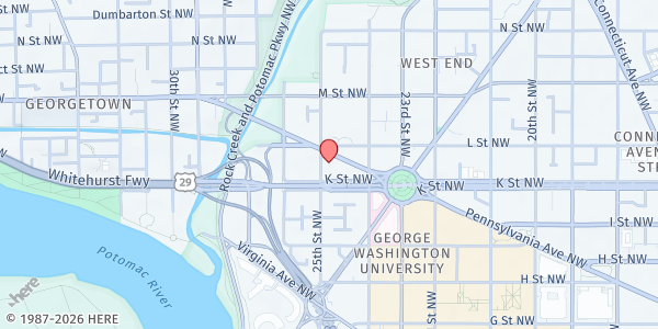 Map showing St Stephen-Martyr Church at 2436 Pennsylvania Avenue Northwest, Washington, DC