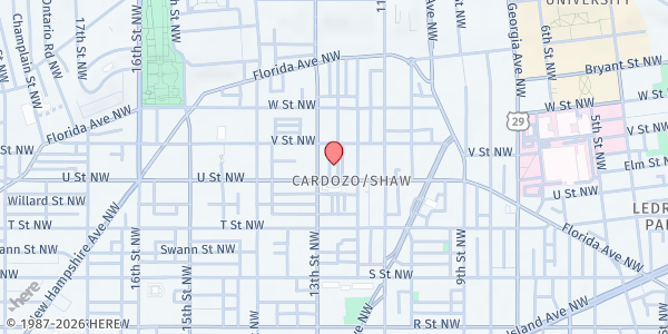 Map showing We Are Family - Washington DC at , Washington, DC