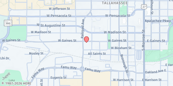 Map showing THE PLANT at 517 West Gaines Street, All Saints, FL