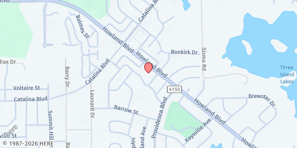 Map showing International HOPE Inc. at 2813 Howland Blvd., Altamonte Springs, FL