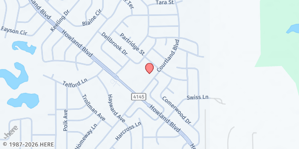 Map showing Life Fellowship Church of the Nazarene at 1420 Courtland Blvd, Altamonte Springs, FL