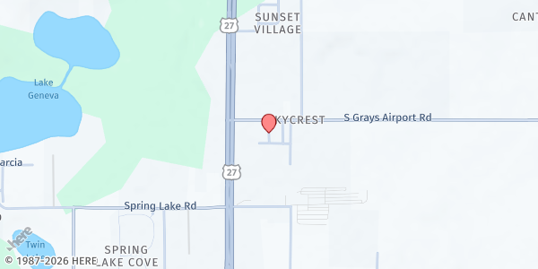 Map showing Beyond the Walls at 609 West Berkman Street, Apopka, FL