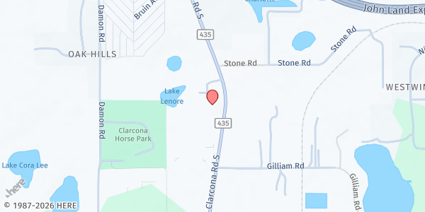 Map showing Kingdom Mission Ministries 7th Day at 3512 Clarcona Rd., Apopka, FL