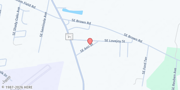 Map showing Arcadia Seventh Day Adventist Church at 2865 SE Ami Drive, Arcadia, FL