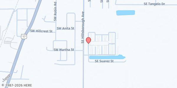 Map showing Casa San Juan Bosco at 2274 Southeast Arnold Andrews Avenue, Arcadia, FL