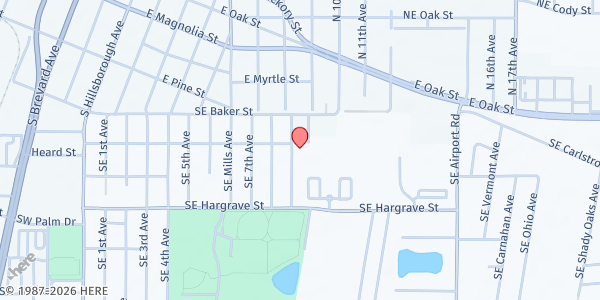 Map showing Faith Mission at 1109 SE Ninth Ave, Arcadia, FL
