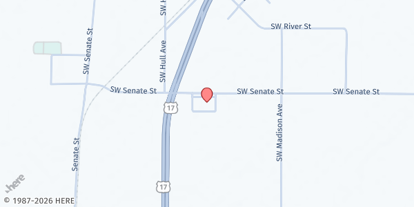 Map showing First Baptist Church of Fort Ogden at 6831 SW Senate St., Arcadia, FL