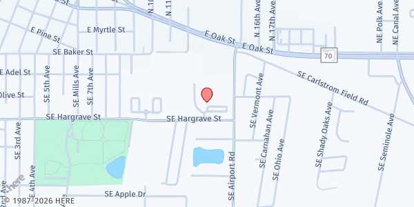 Map showing Heron Cove Distribution Site at 2019 Southeast Heron Cove, Arcadia, FL