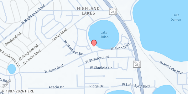 Map showing Avon Park SDA Church at 1410 W Avon Blvd, Avon Park, FL