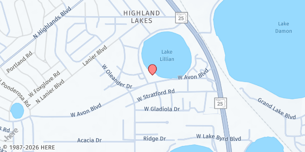 Map showing Avon Park Seventh-day Adventist Church at 1410 W. Avon Blvd., Avon Park, FL