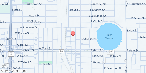 Map showing Hands for Homeless at 106 North Butler Ave, Avon Park, FL