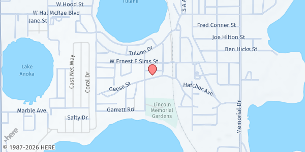 Map showing Ridge Area SDA at 59 Alice Nelson St, Avon Park, FL
