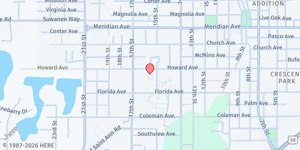 Map showing Florida Department of Health in Pasco County - Avondale at 13941 15th Street, Avondale, FL
