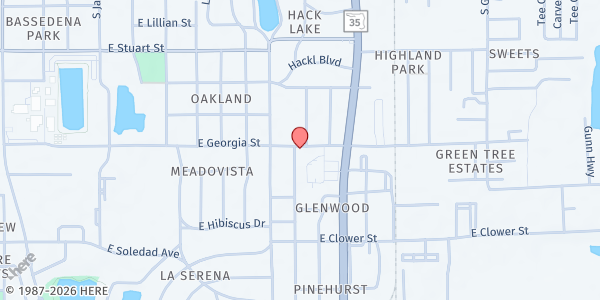 Map showing Mercy & Love at 1400 E Georgia St, Bartow, FL