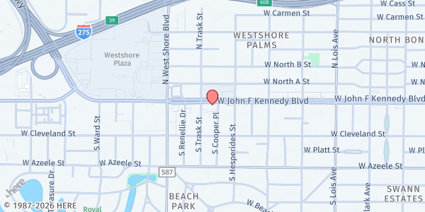 Map showing Meals On Wheels for Kids - Beach Park at 4532 West Kennedy Boulevard, Beach Park, FL