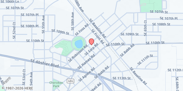 Map showing Shepherd's Lighthouse at 5930 SE Robinson Rd., Belleview, FL