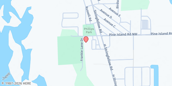 Map showing Pine Island United Methodist Church at 5701 Pine Island Rd., Bokeelia, FL
