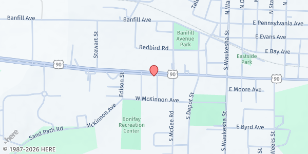 Map showing Holmes County Ministerial Association at 604 W. Hwy. 90, Bonifay, FL